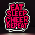 Eat. Sleep. Cheer. Repeat. Lightbox