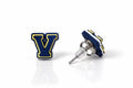 Victor Jr. Blue Devils V Stud Earrings pair of 3D-printed earrings