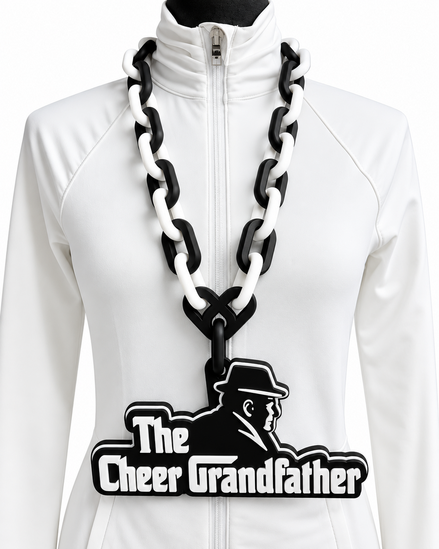 The Cheer Grandfather Hype Chain oversized 3D printed necklace