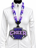 Best Cheer Coach Ever Hype Chain oversized 3D printed necklace