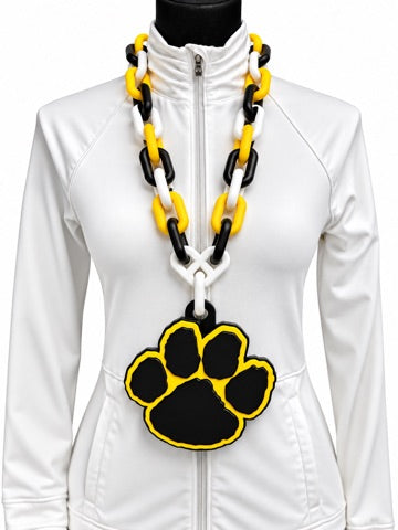 Honeoye Falls–Lima Cougars Hype Chain oversized 3D printed necklace