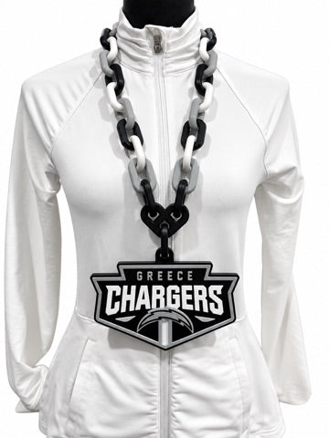 Greece Chargers – Black & White Hype Chain 3D printed necklace