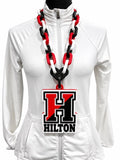 Hilton Cadets Hype Chain oversized 3D-printed fan necklace