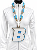 East Rochester/Gananda Bombers Hype Chain oversized 3D-printed fan necklace