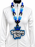 Birthday Boy Hype Chain oversized 3D-printed necklace