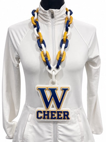 Webster Schroeder Warriors Cheer Hype Chain oversized 3D-printed necklace