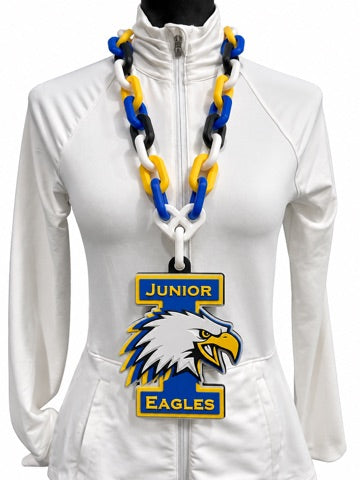 West Irondequoit Jr. Eagles Hype Chain oversized 3D-printed necklace