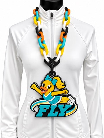 Cheer Fly Hype Chain 3D printed oversized chain necklace