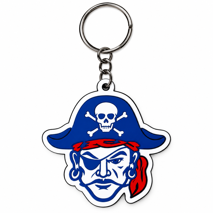 Fairport Raiders Mascot Keychain 3D printed key ring