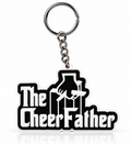 The Cheer Father Keychain 3D printed key ring