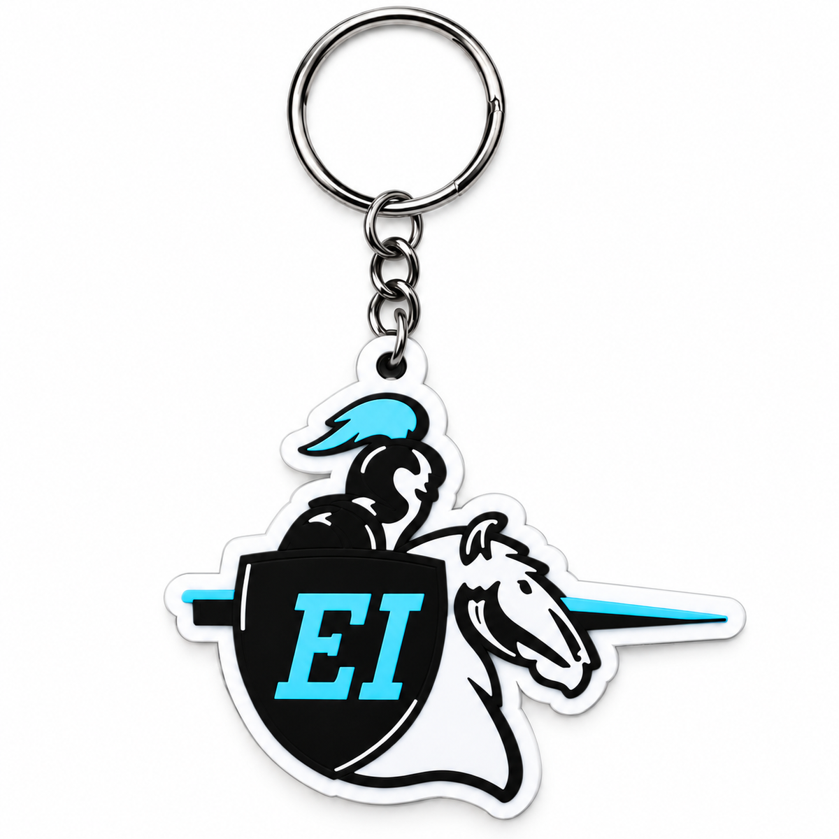 East Irondequoit Jr. Lancers Keychain with metal ring