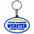 Webster Jr. Warriors and Titans Football Keychain with metal key ring