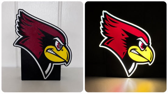 Greece Cardinals Lightbox LED lightbox on and off